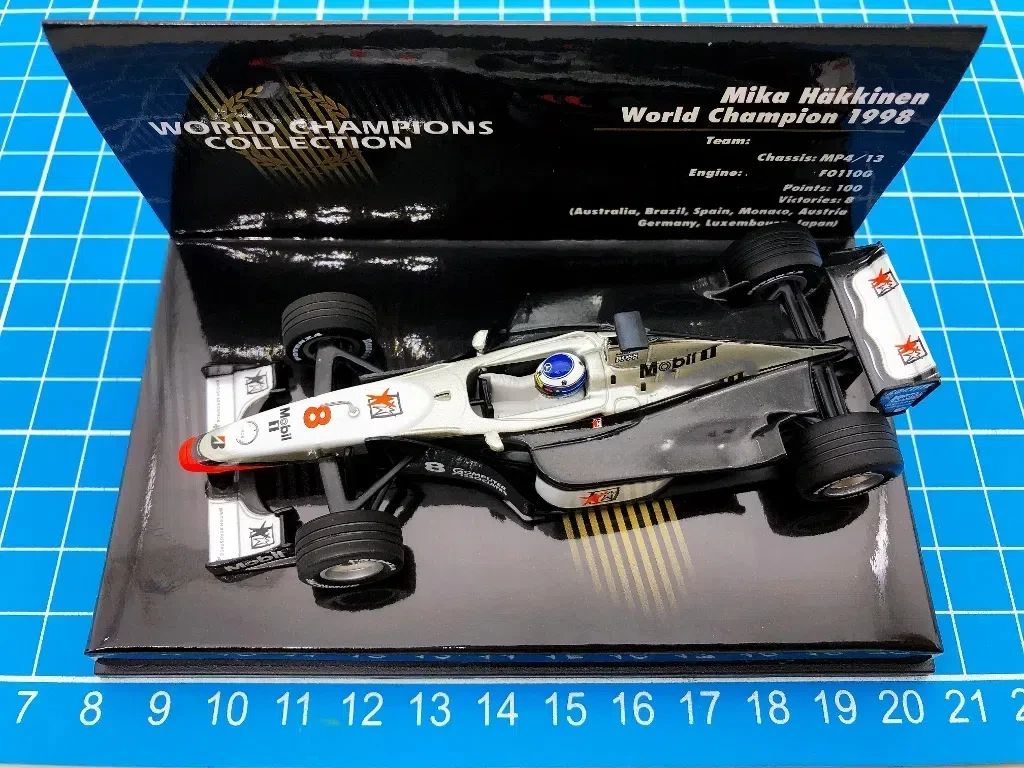 

Minichamps 1:43 F1 MP4-13 1998 Mika Hakkinen, специальное издание, моделирование, ограниченная серия, смола, металл, статическая модель автомобиля, игрушка в подарок