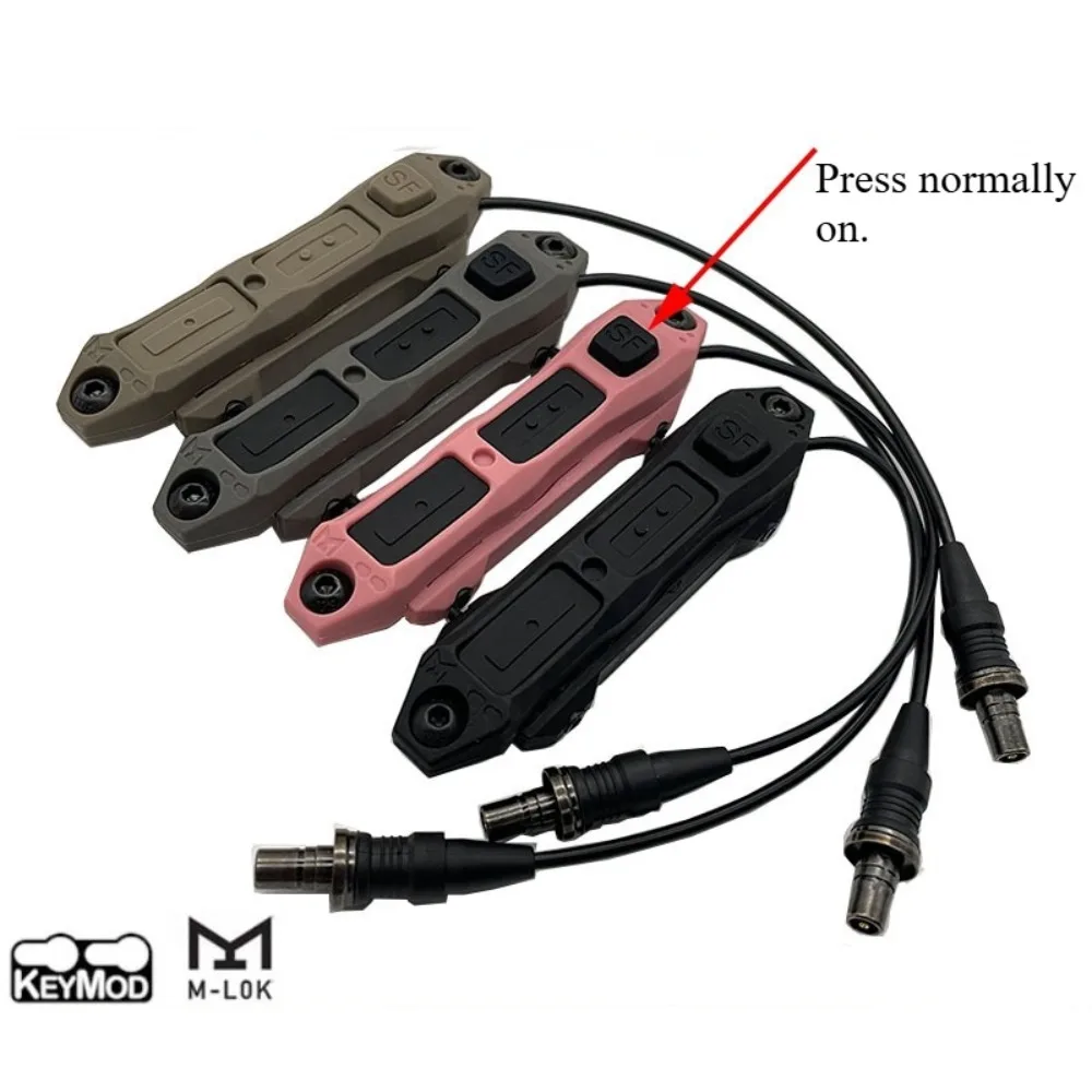 

Always on single control rat tail M300M600 flashlight universal SF interface rat tail always on control switch