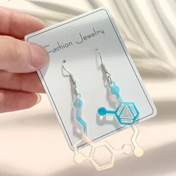 2024 Trendy Dopamine Earrings Fashion Colorful Chemical Molecular Acrylic Earring for Girls Women New Creative jewelry