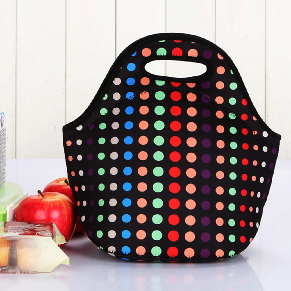 

Neoprene Portable Lunch Bag Thermal Insulated Bento Box Tote Cooler Pouch Dinner Container Picnic Kid School Food Storage Bags