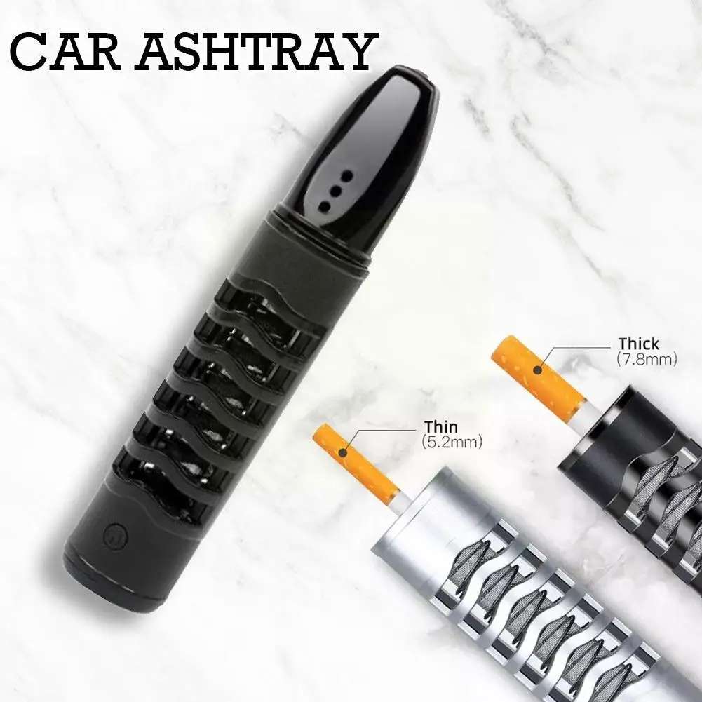 Creative Car Ashtray Environment-Friendly Cigarette Not Lighter USB Holder Not Box The Cigarette Rechargeable Can Drop Ashe X8U0