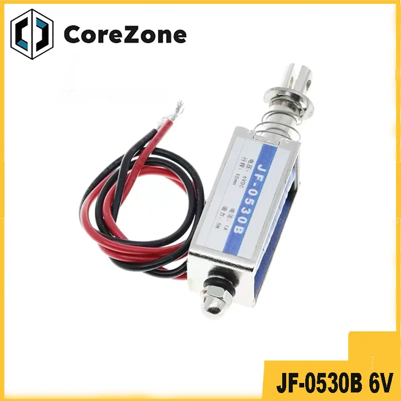 Push-Pull Through Solenoid JF-0530B 6V 12V 24VDC DC Magnet Frame Small Solenoid