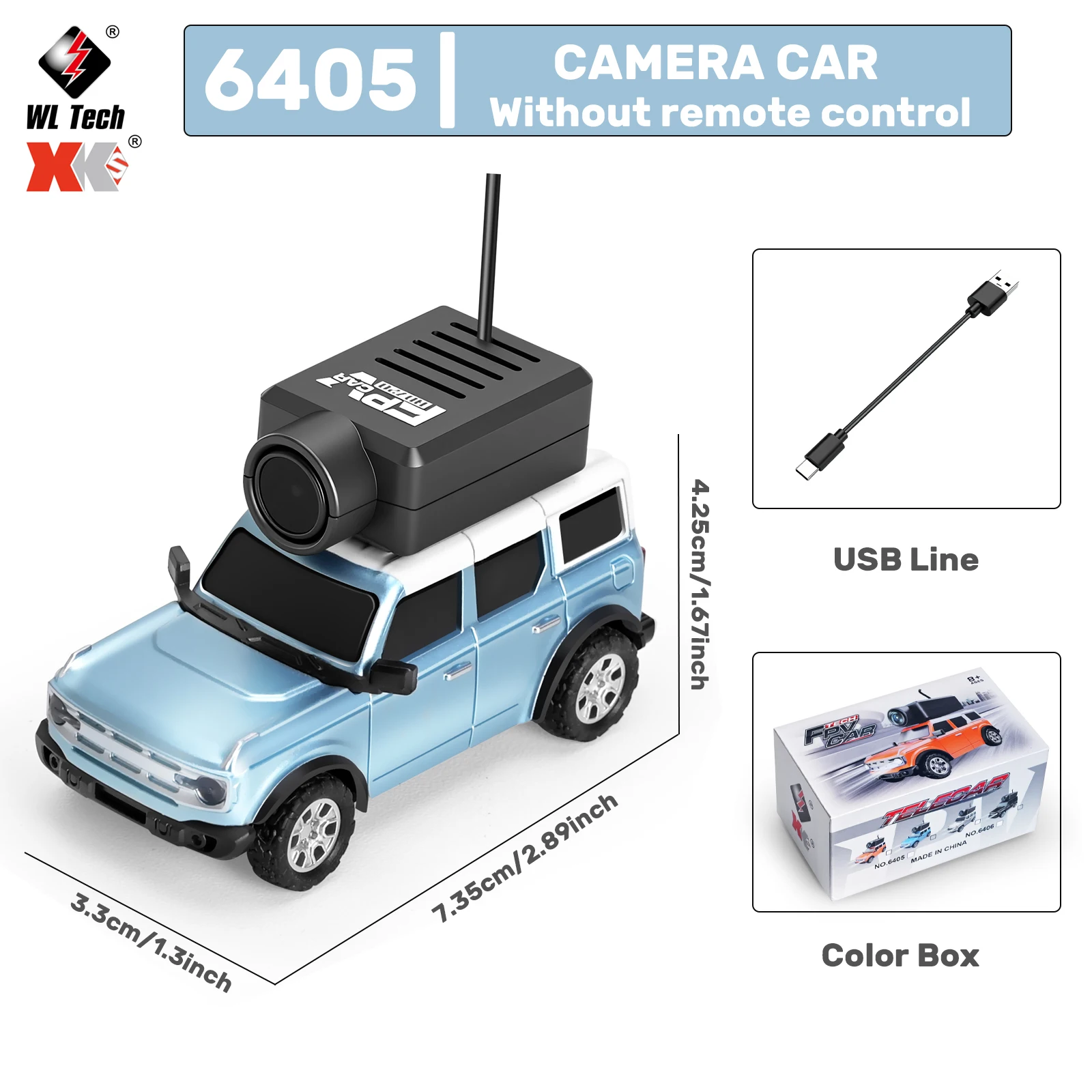 WLtoys 1/64 Mini RC Auto mit 720P FPV Kamera Wifi APP Steuerung 2,4G Reomte Contorl Racing Fahrzeug Spielzeug für Kinder 6405 6406