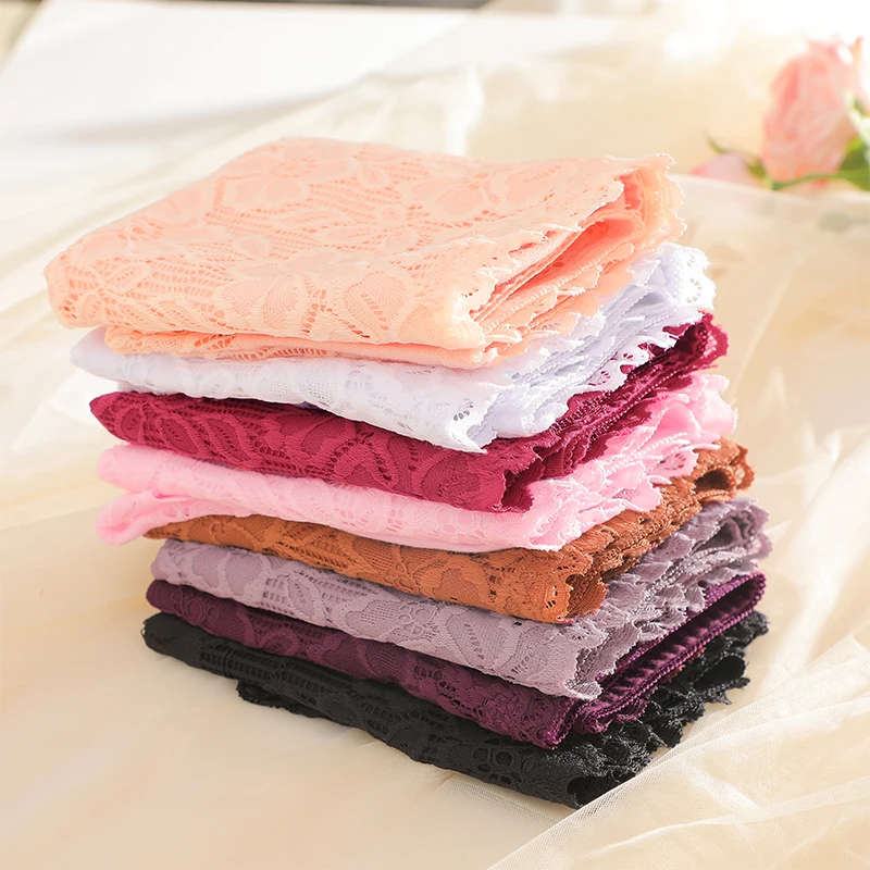 4Pcs/Set High-Waisted Hollow Out Lace Panties For Women Soft Cotton Crotch Brea… - Image 4
