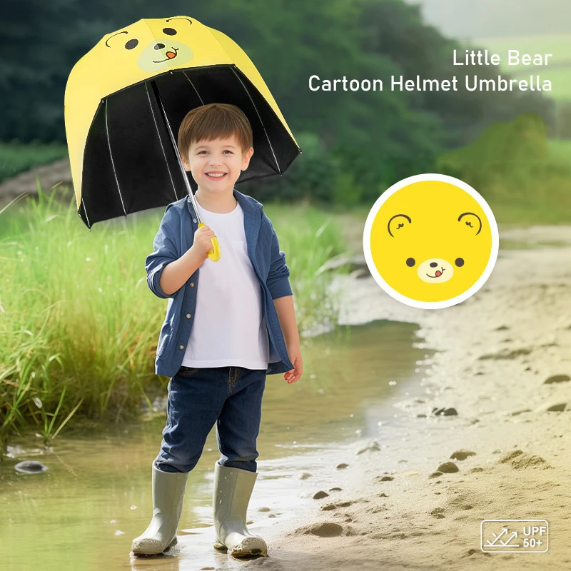 

Children's Helmet Umbrella, Creative High-end Feeling Umbrella, Sunscreen, Internet Celebrity, Outdoor Sunshade, Sunny Umbrella