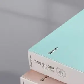 

Portable 4-Hole D-Type Folder A4 Loose-Leaf Storage Folder Paper File Bag Students Test Paper Storage Office Management Supply