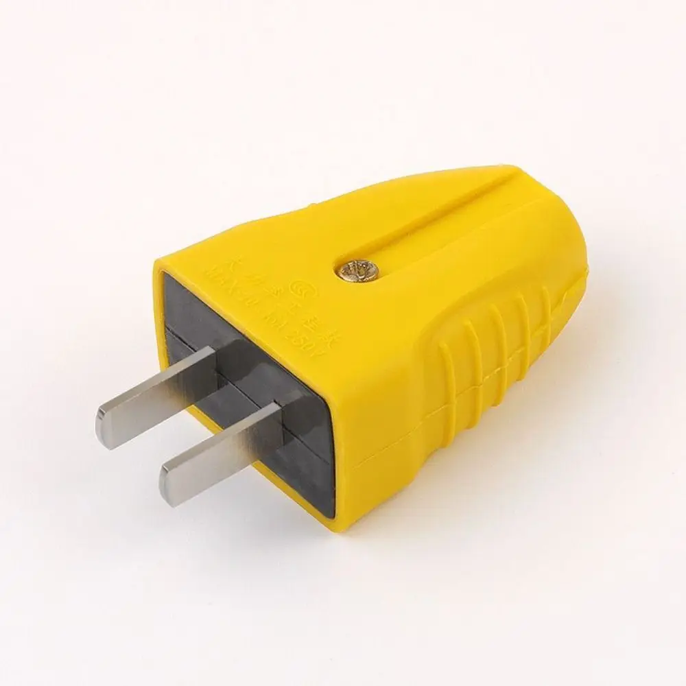 CN Two-Pin Power Wiring Plug 10-16A 250V Flame Retardant Plug Adapter Anti Drop Rotatable Plug Industrial