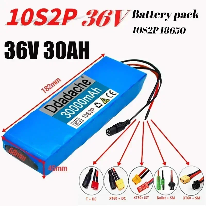 

10S2P 36V 30000mAh 42v Electric Scooter Battery Lithium Electric Scooter 500W Electric Scooter Battery 10s2p 36V Battery