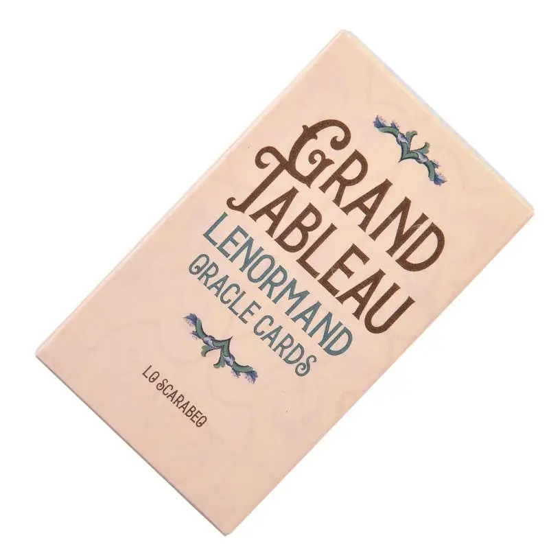 Grand Tableau Lenormand Cartes Oracles Hardcover Lenormand 36 Full-Color Card Oracle Deck Family Party Fun Tarots Board Game