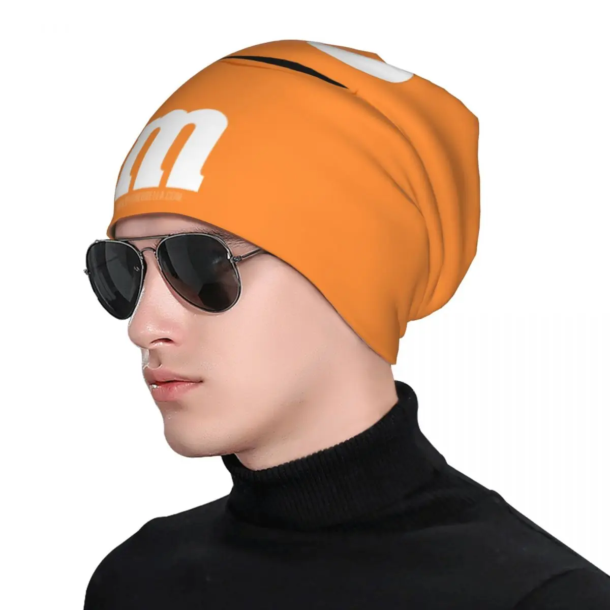 Bonnet Hats M Chocolate Men Women\'s Thin Hat Orange Face Autumn Spring Warm Cap Hip Hop Skullies Beanies Caps
