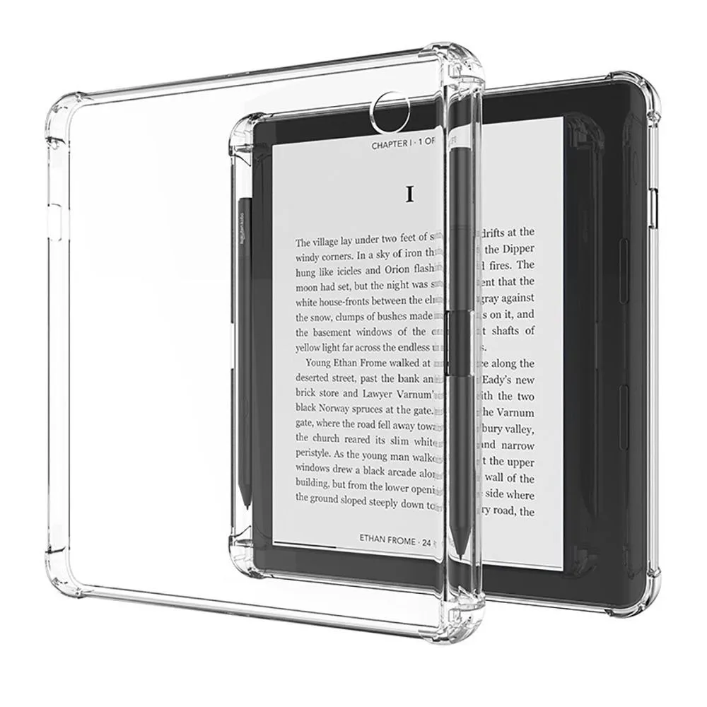 

Shockproof e-Reader Case Air Bag Transparent Protective Cover Funda TPU for Kobo Libra2/H2OClara2E/Elipsa2E/Sage/Nia/Clara HD