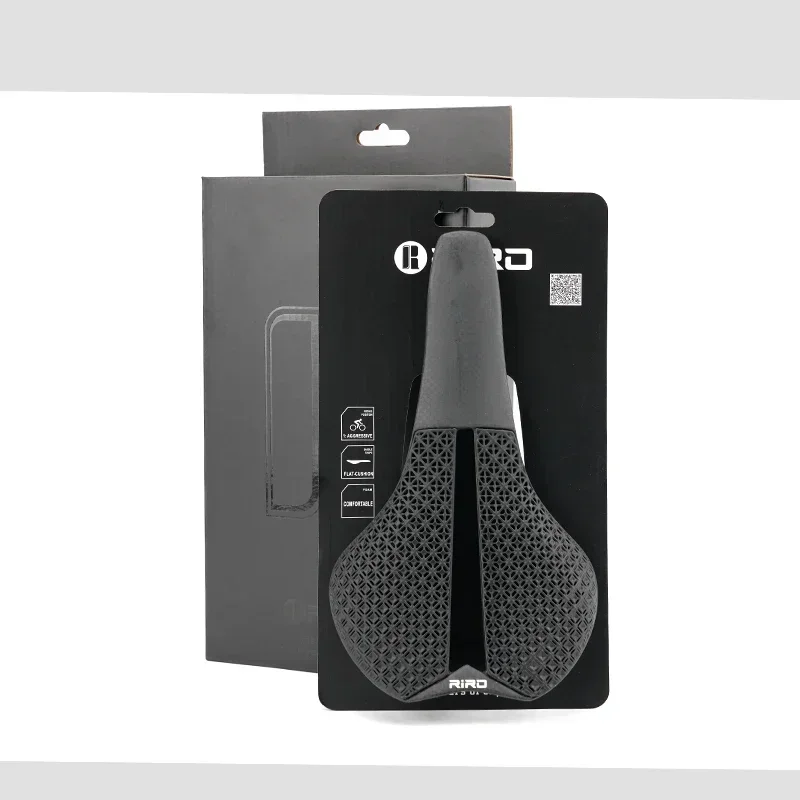 RIRO Caobon الألياف سرج دراجة ثلاثية الأبعاد مطبوعة الجوف الحصى الطريق مقعد دراجة المهنية سباق السرج خفيفة أجزاء الدراجات الجبلية #6