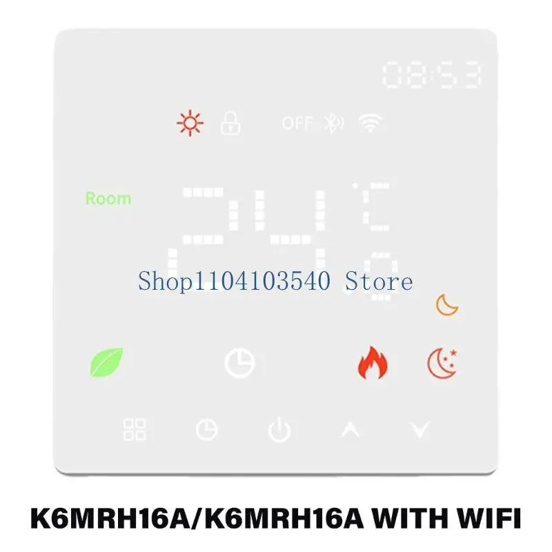 02DC 16A Intelligent Thermostat Weekly Programmable Thermostat Water Gas Boiler Temperature Remote Controller for Home Office
