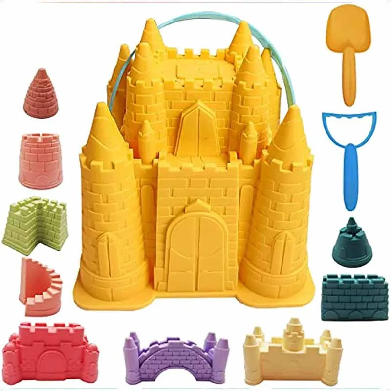 Juego de juguetes de playa con moldes de rueda de agua y arena, Cubo de playa, pala, Kits de herramientas para jugar al aire libre Juego de juguetes de playa con moldes de rueda de agua y arena, Cubo de playa, pala, Kits de herramientas para jugar al aire libre