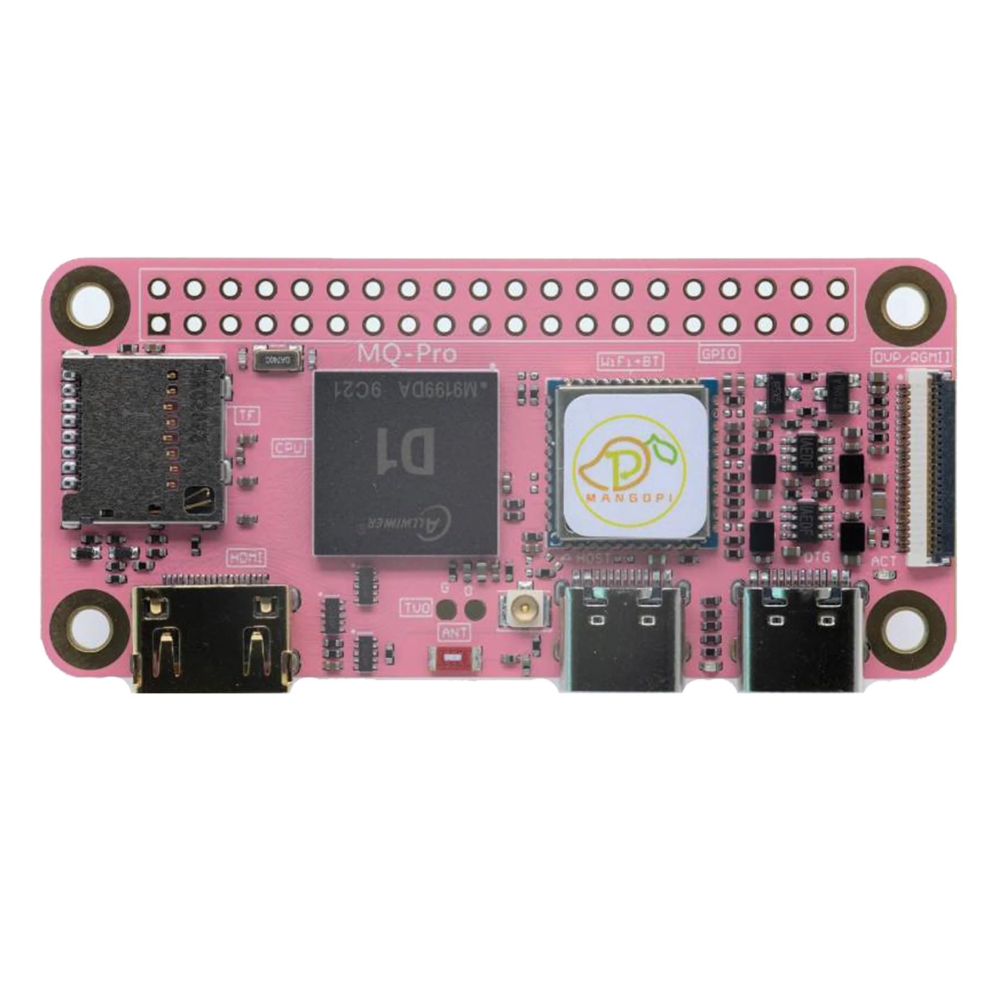 Imagem -06 - Mangopi-mq-pro Development Board Allwinner d1 Sbc Domestic Riscv Art Comparado Raspberry pi Laranja pi