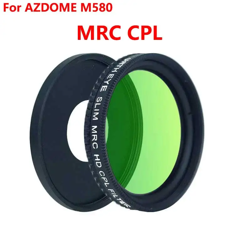 for AZDOME M580 Dash Cam HD Lens Dust Protection Anti Glare CPL Filter Ultra Slim Optics Multi Coated Camera Lens Filter