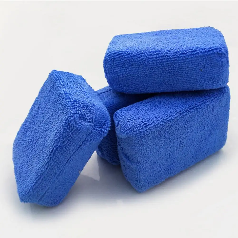 

Versatile Sponge Car Care Streak-free Sponge High-quality Microfiber Car Waxing Sponge Towels for Efficient Effective Sealant