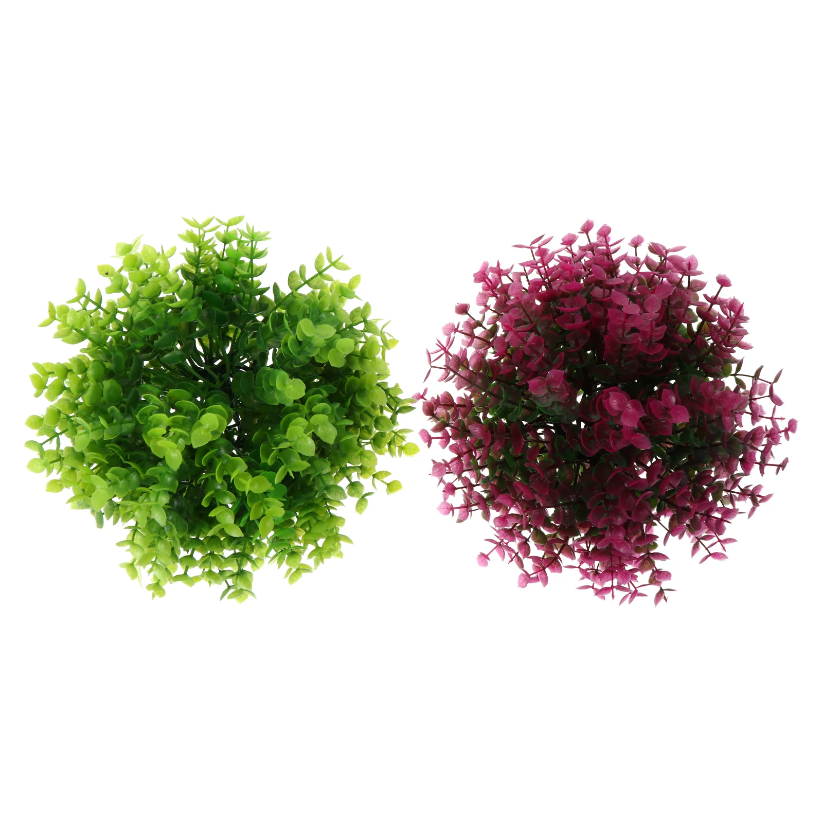 

2 Pcs Simulated Plant Decorative Ball Mall Hanging Pendants Grass Moss Shopping Party Prop Plastic Wedding Layout Props Decors