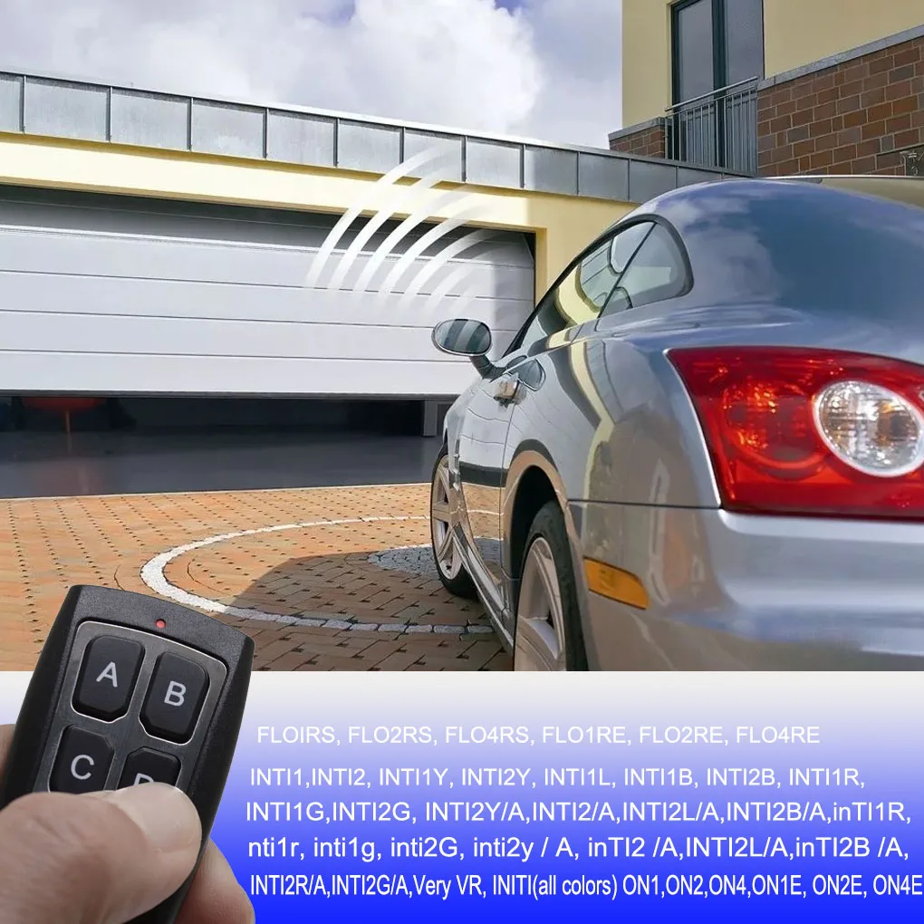 Imagem -02 - Produtos Compatíveis com Controle Remoto de Porta Elétrica Scrollcode 433.92mhz Flo1r-s Flo2re Flo4r-s On1 On2 On4 On1e On2 Suitab