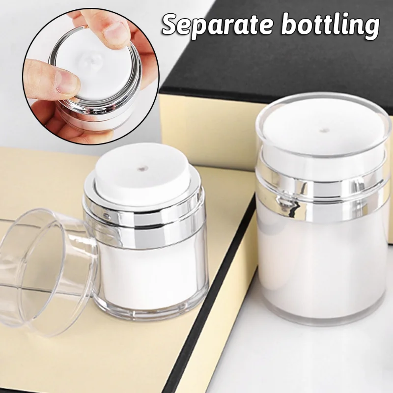 100ML Transparent Empty Creams Pump Jar Travel Makeup Tool Storage Portable Refillable Cosmetic Cream Container Cans for Women