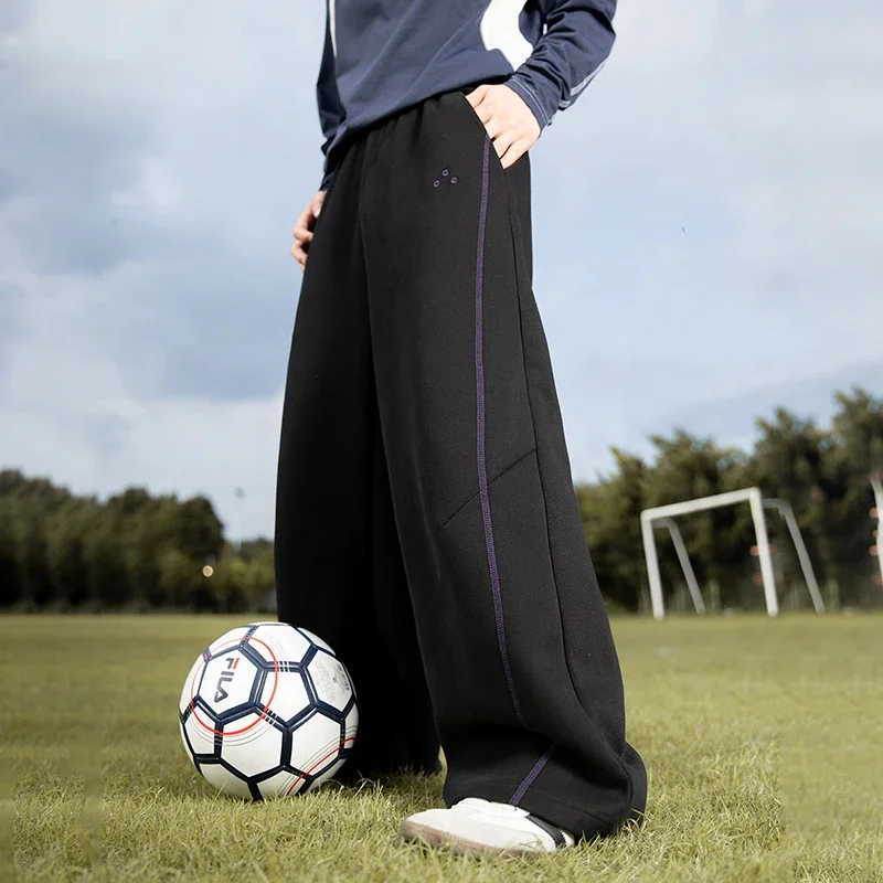 

TFETTERS мужские спортивные штаны весна осень свободные прямые повседневные брюки мужские с эластичной резинкой на талии полная длина уличные спортивные брюки мужские