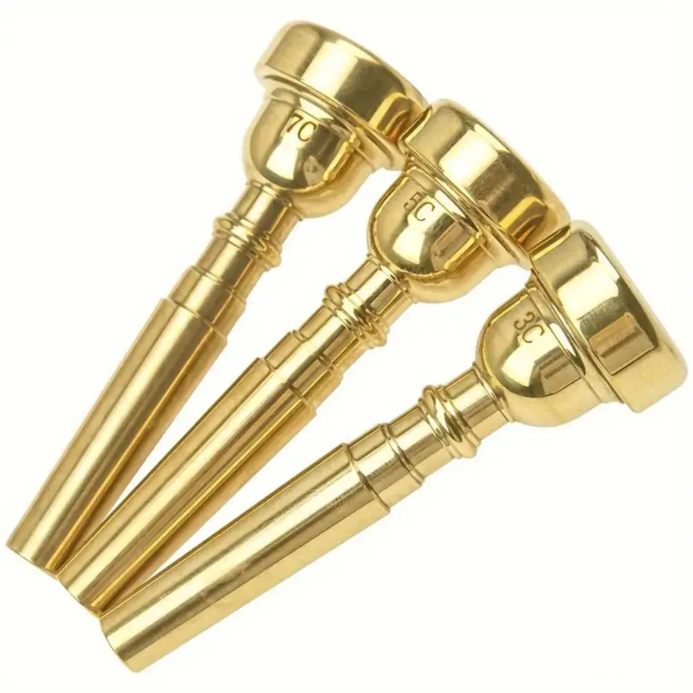3C/5C/7C Trumpet Mouthpiece Gold/Silver Brass Musical Instruments Accessories Trumpet Exerciser Universal Trumpets Replacement