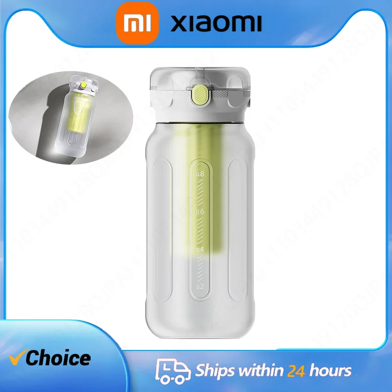 Xiaomi Mijia Sports Water Cup 1l Sport Water Bottle Portable Travel Safe Heat Resistant Plastic Bottles For Sport Mixing Cup