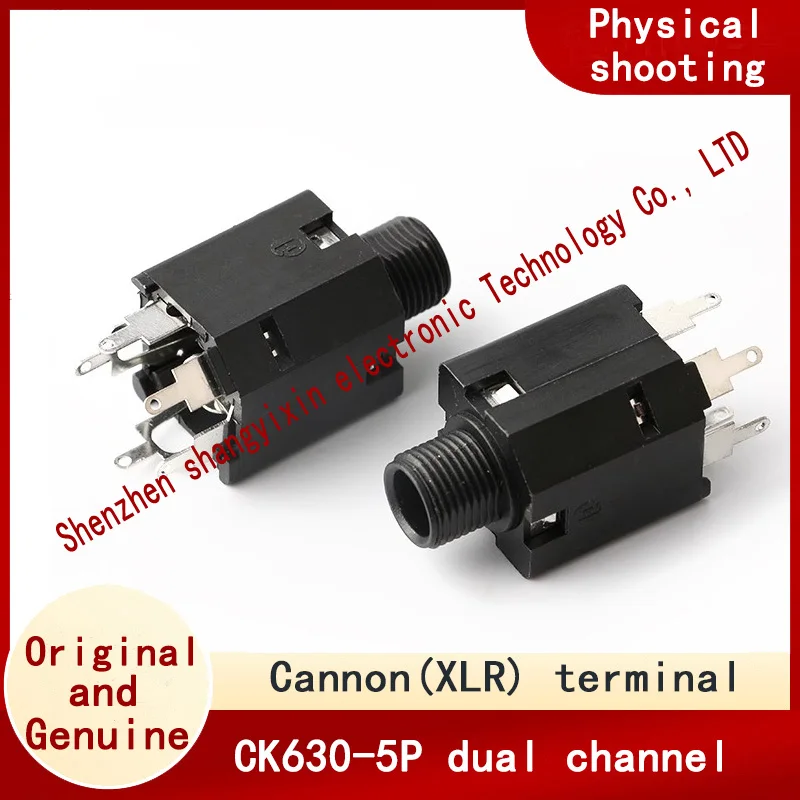 CK630-5p plastic head with screws Audio microphone stereo single/dual channels Audio 6.35 Headphone socket