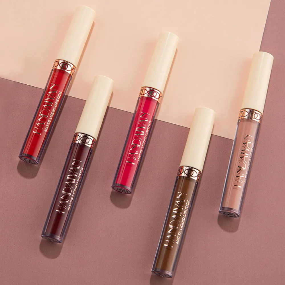HANDAIYAN-Rouge à lèvres liquide résistant à l'eau, 6 pièces, kit de maquillage, anti-adhésif, longue durée, beauté, cosmétiques, style coréen