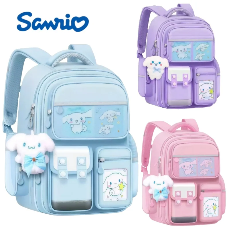 

Sanrio Cinnamoroll Backpack Student Large Capacity Laptop Storage Knapsack Travel Hiking Bag Anime Merchandise Waterproof Pack