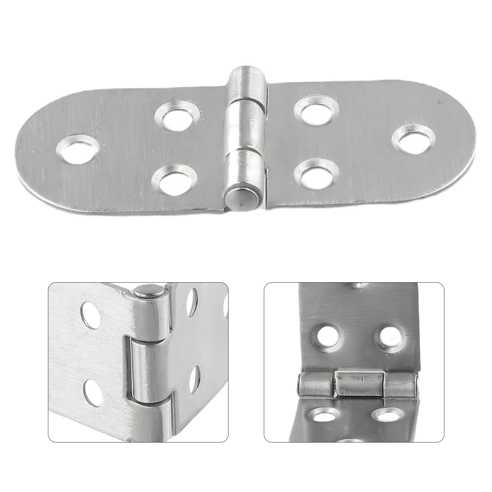 Flush Mounted Hinges in Stainless Steel Suitable for Various Applications Including Sewing Machines and Desktops