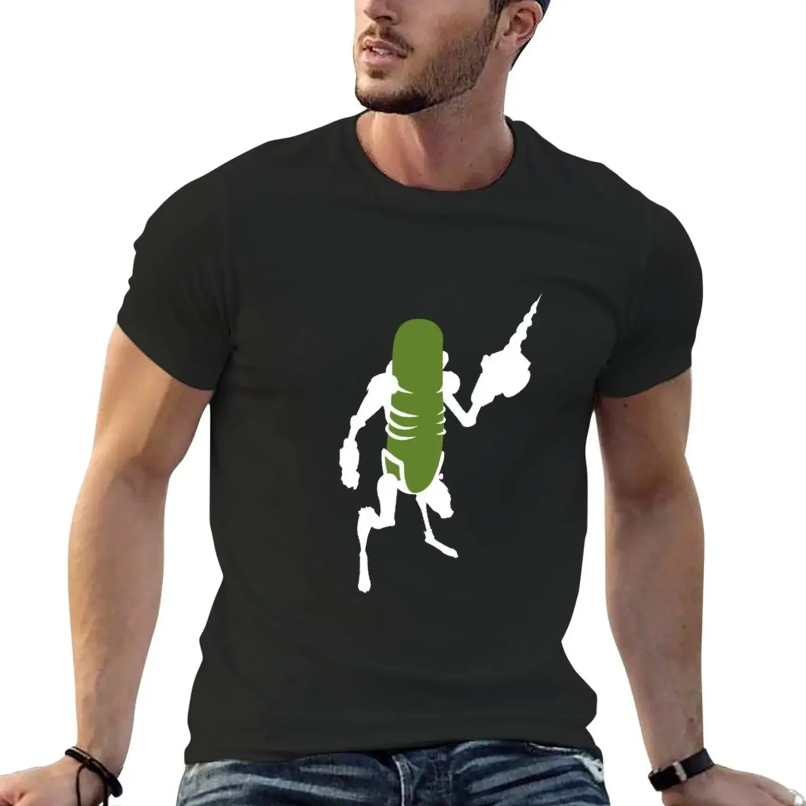 New Cartoon Rick-Pickle T Shirt T-Shirt anime custom t shirt funny t shirts plain t-shirt tshirts for men heavyweight Round 2024