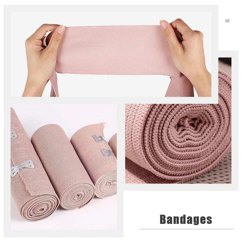 

2pcs Compression Bandages Elastic Support Wrap For Wrist Ankle Knee Sports Body Leg Arm Guard High Elastic Recovery Tool