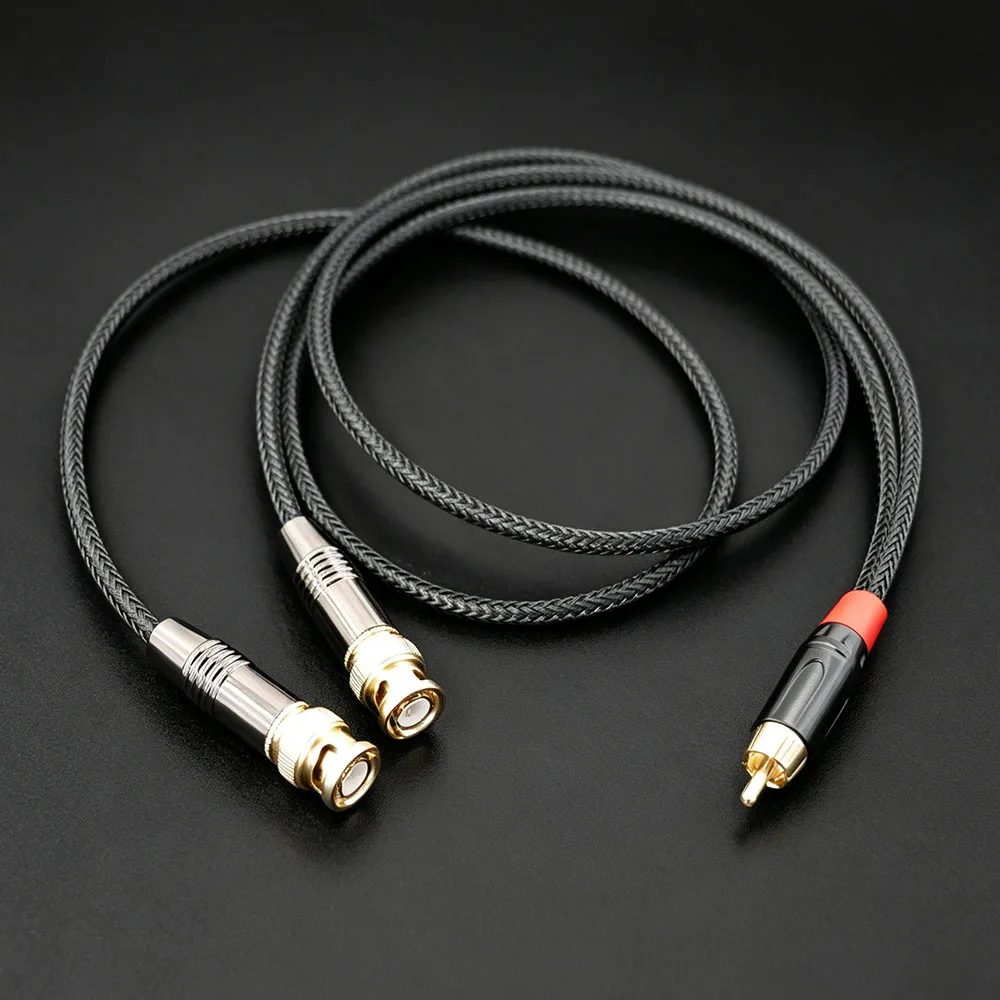 

Aouyade RCA Phono Female/male to 2x BNC Male Audio Low Noise Cable For Quant-asylum Tester