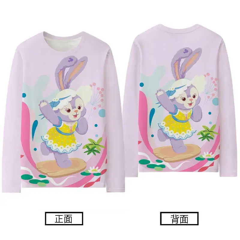 

Disney Star Delu Long-sleeved T-shirt Women 2024 New Cartoon Cartoon Cute Clothes Fall Girls' Base Shirt