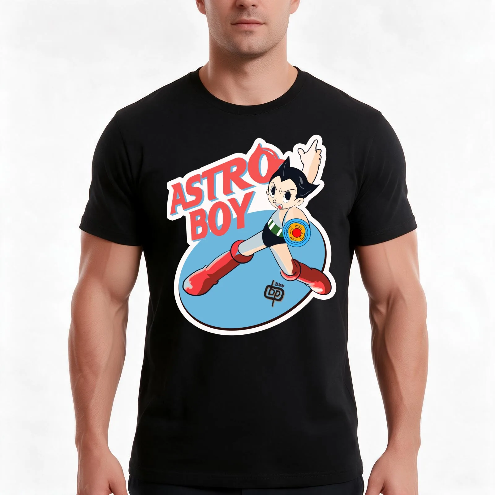 Astroboy Tetsuwan Atom, Astro Boy T-Shirt, Summer Casual Cotton Tee, Oversized Streetwear Tops, Vintage Graphic Print