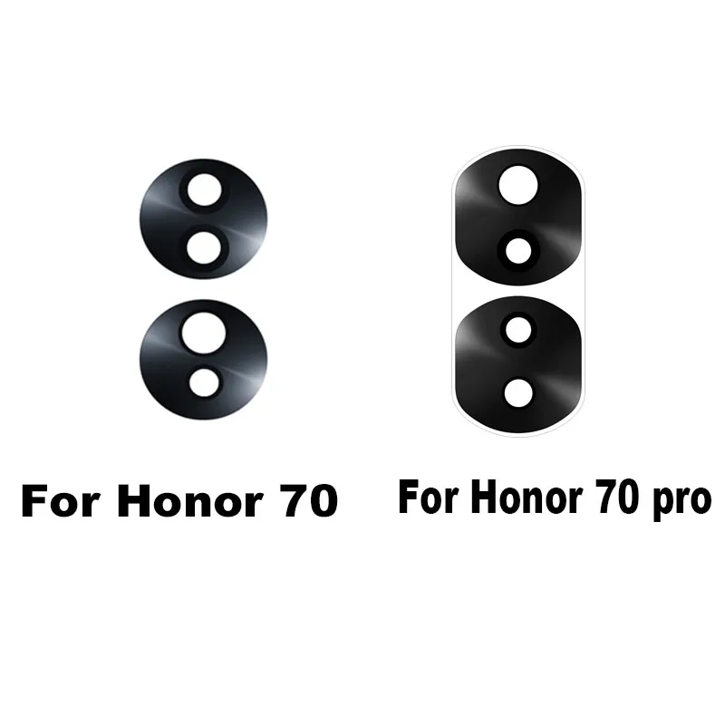 1 set For Huawei Honor 70 Pro Rear Back Camera Glass Lens Cover With Ahesive Sticker Replacement