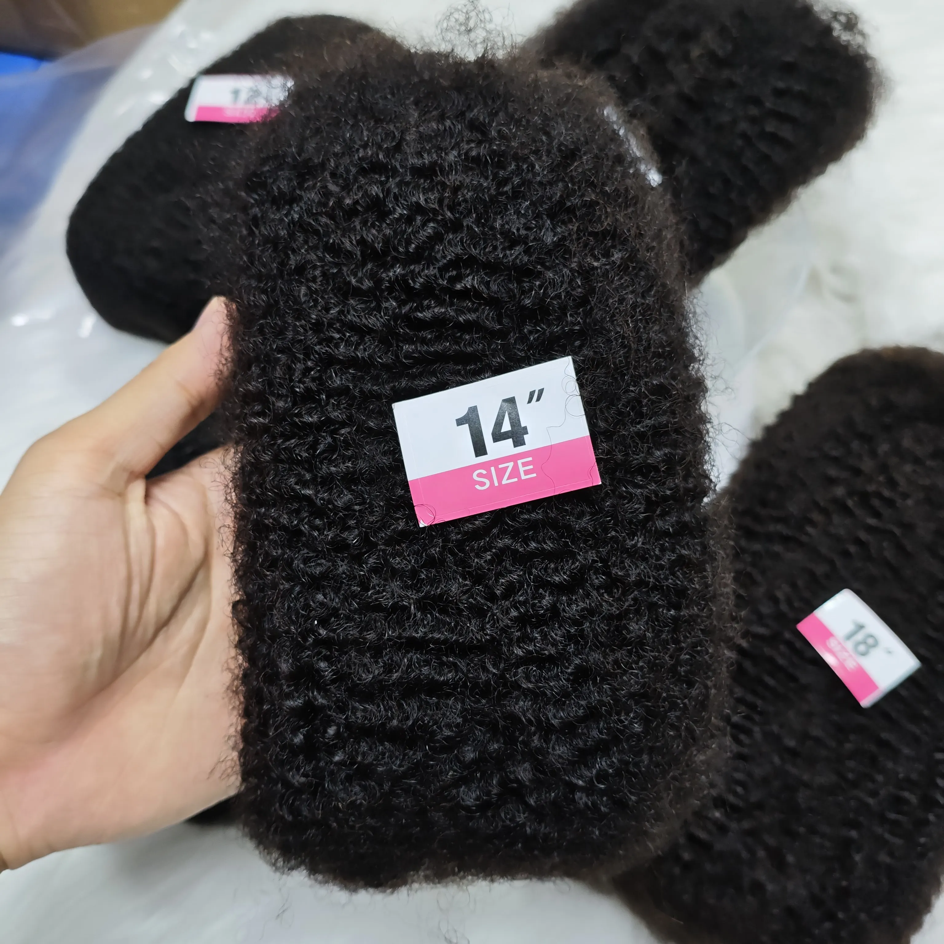 شعر بشري أفرو غريب 4C 100% 50 جرام/الحزمة مجموعة شعر ناعمة لضفائر تويست صغيرة ملحقات المجدل إصلاح Loc