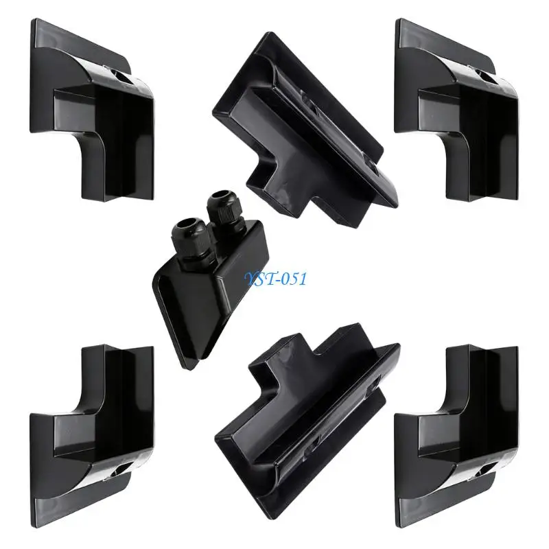 E15A Heavy Duty Solar Mounting Set Solar Panel Mounting Brackets for Caravans Yacht Boats None Drill Installation