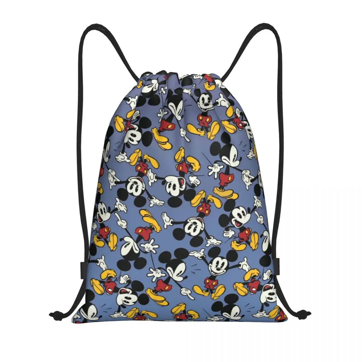 Custom Pattern Logo Drawstring Bag Mickey Mouse Travel Backpack Student Storage Bag School Bag  ꦫ