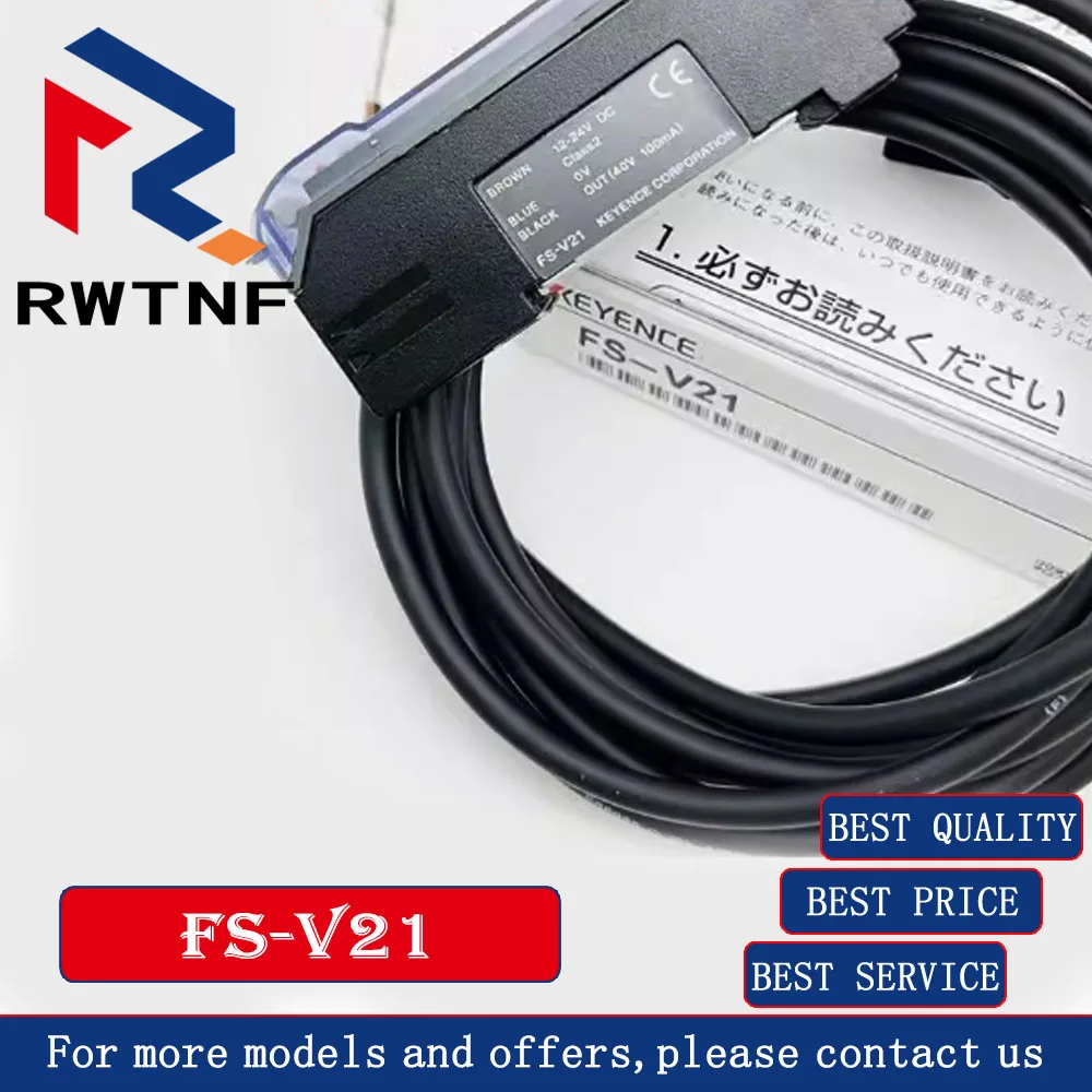 Neuer echter KEYENCE-Glasfasersensor FS-V21, digitaler Faserverstärker mit zwei Displays