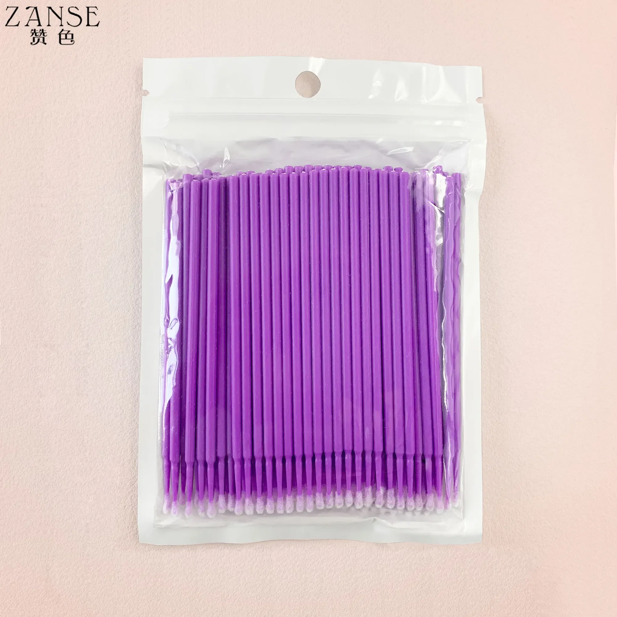 ZANSE100pcs Disposable Micro Brushes Eyelash Extension Swabs Grafting Lashes Cleaning Removal Swab Makeup Tools for Beauty