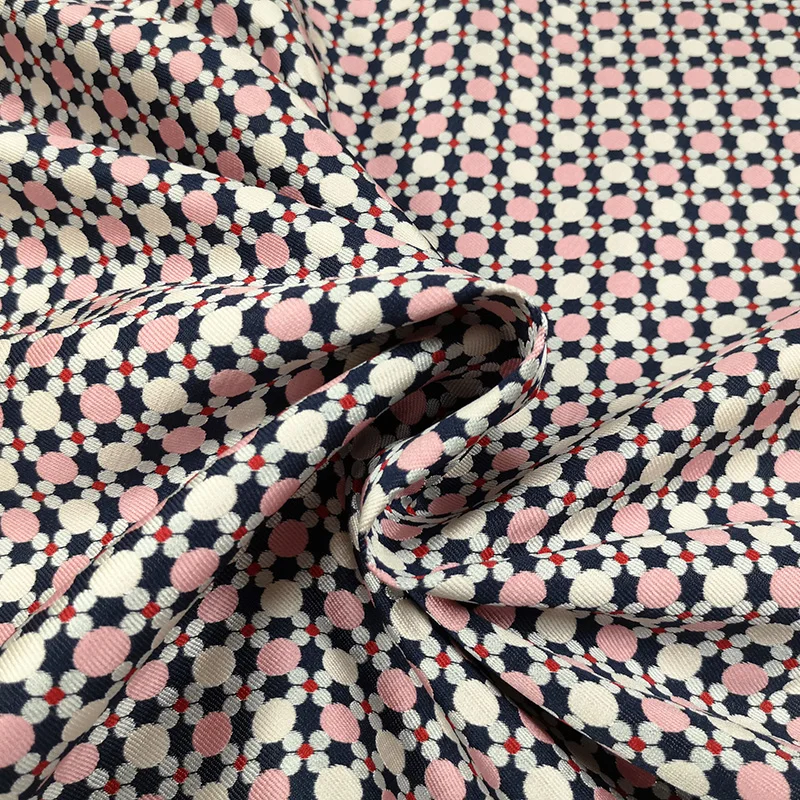 Yarn Dyed Brocade Jacquard Fabric Spring Autumn Dots Dress Suit Trench Coat Clothing Cloth Fashion Design Sew Wholesale by Meter