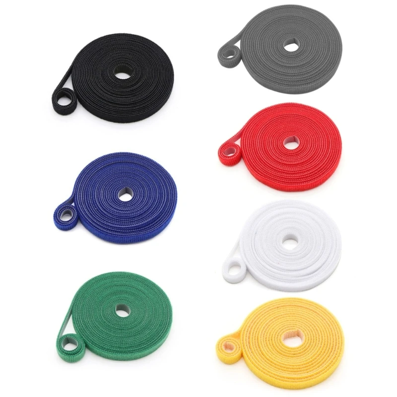 Reusable Hook Rings Fastener Tape Multipurpose Plant Tie Plant Support Bandage for Indoor and Outdoor Plant Care