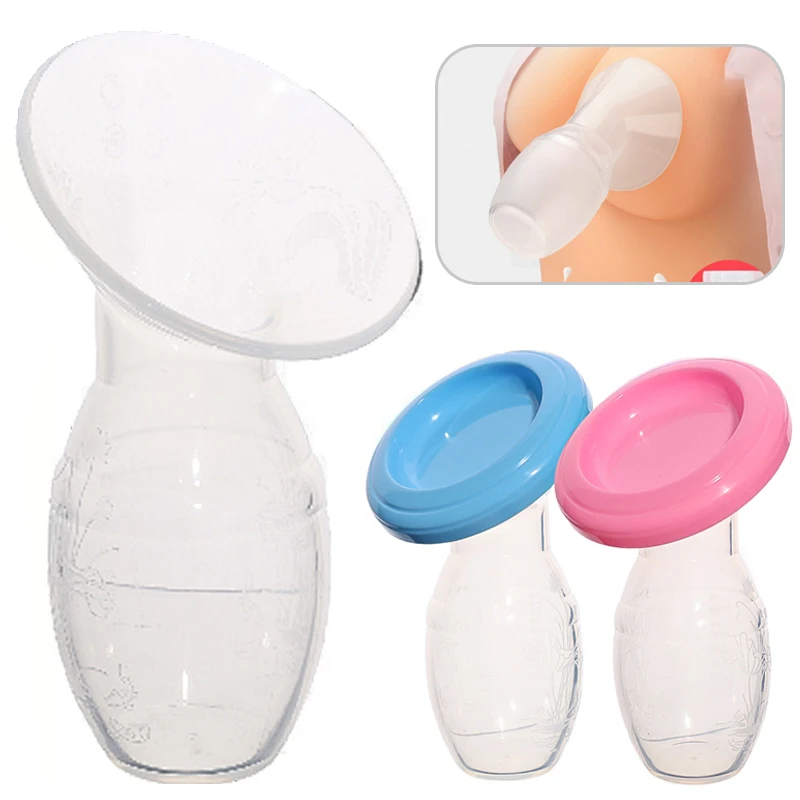 

Hands-free Silicone Breast Pump for Breast Milk Collector Manual Portable Milking Machine for Pregnant and Lying-in Women