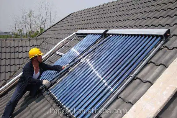 Sunpower Heat Pipe Water Heating System Home Use Hot Water Heater Solar Collector