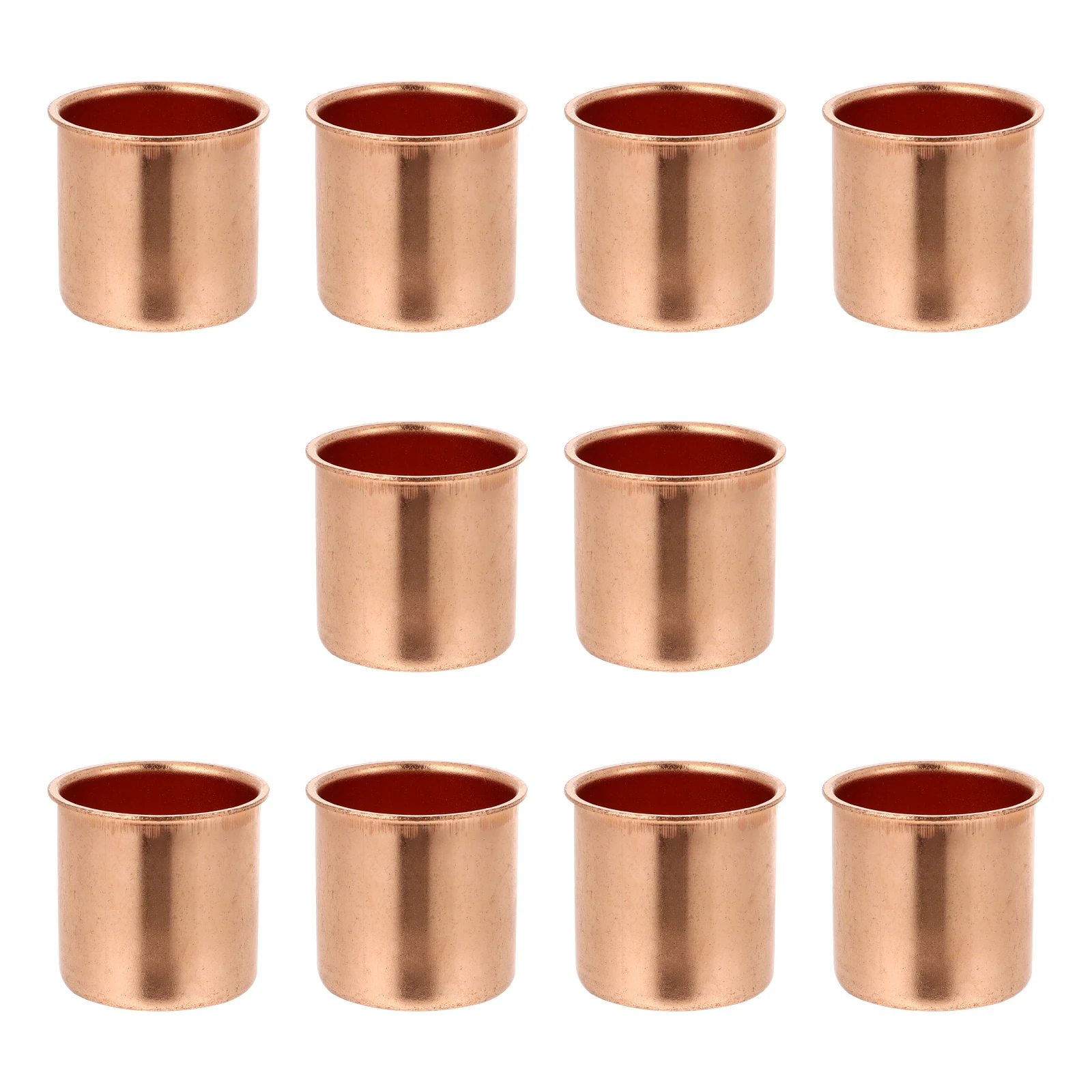 

10 Pcs Cup Accessories High Grade Iron Reusable Compact DIY Candles Jelly Waxes Home Decor Wedding Banquet Gifts