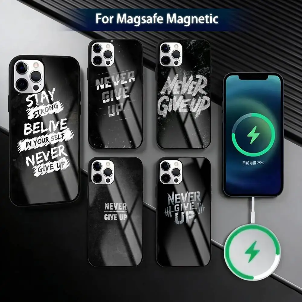 

Confidence never G-give up Phone Case For iPhone17,16,15,14,13,12,11 Plus,Pro Magnetic with Magsafe Wireless Charging