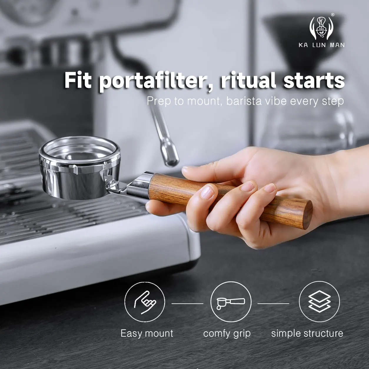 58mm 58mm 2‑Lugs Bottomless Portafilter, Flat Base No Tamping Stand Needed, Naked Visual Extraction for GAGGIA  Espresso Machine - Aliexpress Deal