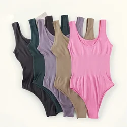 Women Non-wire Bra And Panties Set Seamless Underwear Lingerie Set Tummy Control Shapewear Slimming Thong Female Jumpsuit